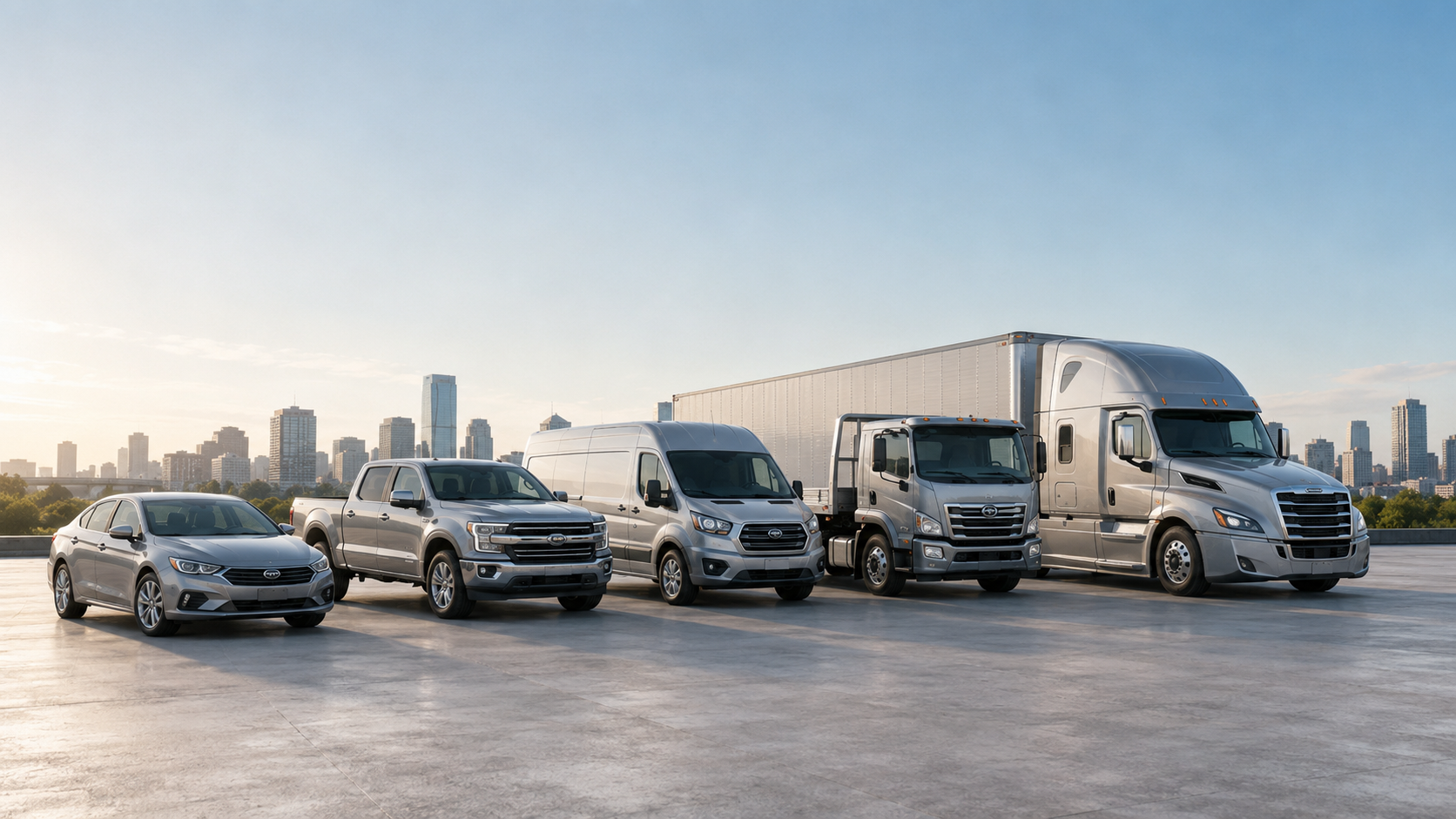 Gev's Express fleet vehicles